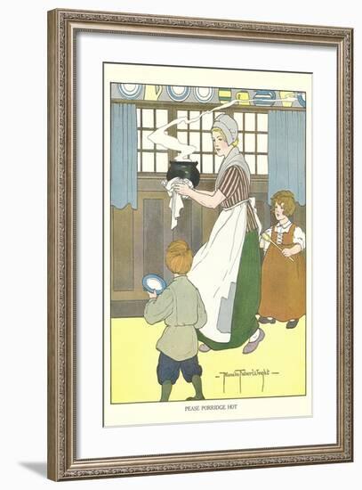 Pease Porridge Hot-null-Framed Art Print