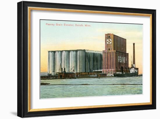 Peavey Grain Elevator, Duluth, Minnesota-null-Framed Art Print