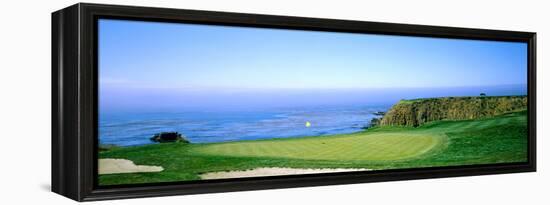 Pebble Beach Golf Course, Pebble Beach, Monterey County, California, USA-null-Framed Stretched Canvas