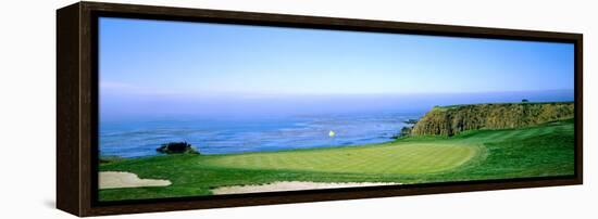 Pebble Beach Golf Course, Pebble Beach, Monterey County, California, USA-null-Framed Stretched Canvas