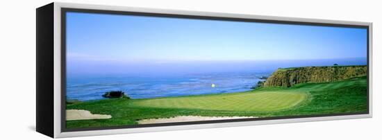 Pebble Beach Golf Course, Pebble Beach, Monterey County, California, USA-null-Framed Stretched Canvas