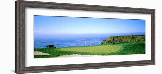 Pebble Beach Golf Course, Pebble Beach, Monterey County, California, USA-null-Framed Photographic Print