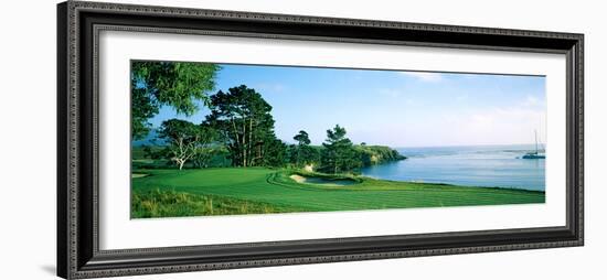 Pebble Beach Golf Course, Pebble Beach, Monterey County, California, USA-null-Framed Photographic Print