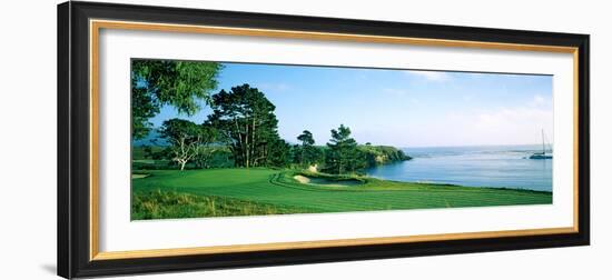 Pebble Beach Golf Course, Pebble Beach, Monterey County, California, USA-null-Framed Photographic Print