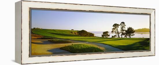 Pebble Beach Golf Course, Pebble Beach, Monterey County, California, USA-null-Framed Stretched Canvas