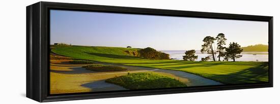 Pebble Beach Golf Course, Pebble Beach, Monterey County, California, USA-null-Framed Stretched Canvas