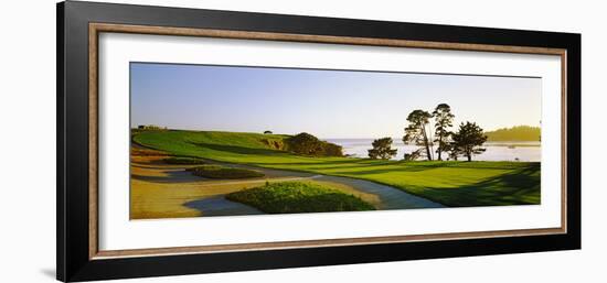 Pebble Beach Golf Course, Pebble Beach, Monterey County, California, USA-null-Framed Photographic Print