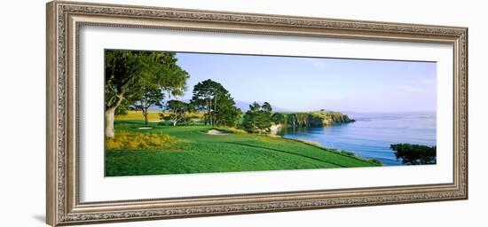 Pebble Beach Golf Course, Pebble Beach, Monterey County, California, USA-null-Framed Photographic Print