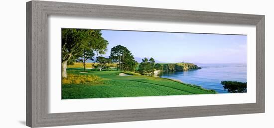 Pebble Beach Golf Course, Pebble Beach, Monterey County, California, USA-null-Framed Photographic Print