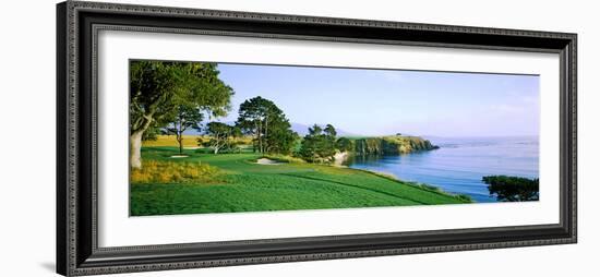 Pebble Beach Golf Course, Pebble Beach, Monterey County, California, USA-null-Framed Photographic Print