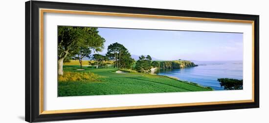 Pebble Beach Golf Course, Pebble Beach, Monterey County, California, USA-null-Framed Photographic Print