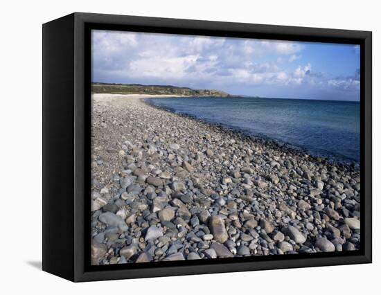 Pebble Beach Near Kildalton, Isle of Islay, Strathclyde, Scotland, United Kingdom-Michael Jenner-Framed Premier Image Canvas