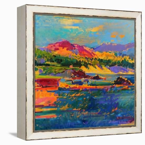 Pebble Beach towards Carmel-Peter Graham-Framed Premier Image Canvas