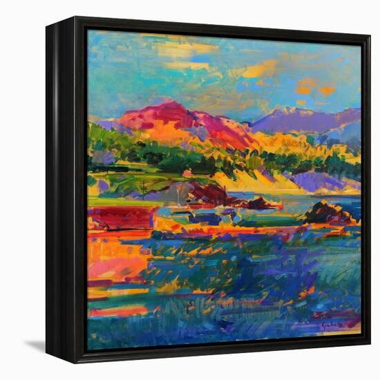 Pebble Beach towards Carmel-Peter Graham-Framed Premier Image Canvas