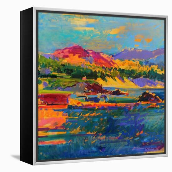 Pebble Beach towards Carmel-Peter Graham-Framed Premier Image Canvas