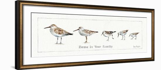 Pebbles and Sandpipers IX-Lisa Audit-Framed Art Print