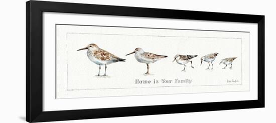 Pebbles and Sandpipers IX-Lisa Audit-Framed Art Print