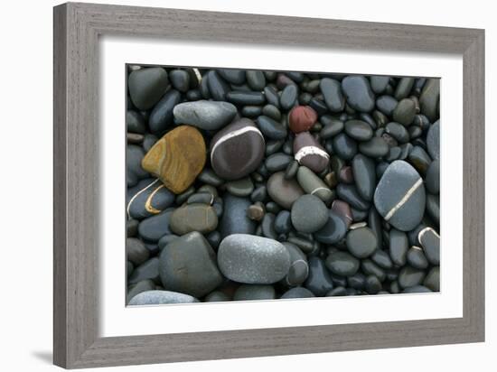 Pebbles on a Beach-Dr. Keith Wheeler-Framed Photographic Print