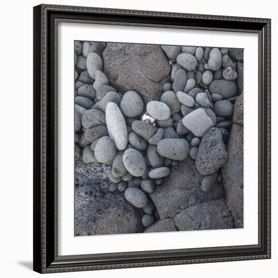 Pebbles on Miloli'i Beach, Big Island, Hawaii-Maresa Pryor-Framed Photographic Print