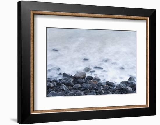 Pebbles on Playa Blanca, Lanzarote, Yaiza, Spain-Guido Cozzi-Framed Photographic Print