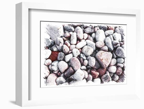 Pebbles on the Beach-Philippe Sainte-Laudy-Framed Photographic Print