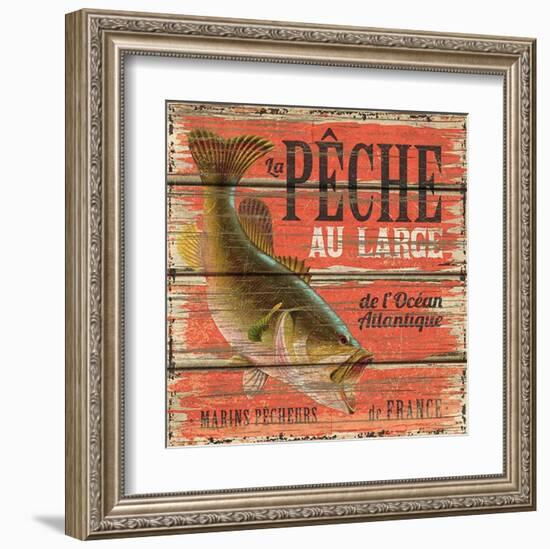 Pêche au large-Bruno Pozzo-Framed Art Print