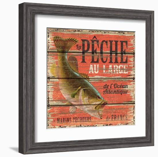 Pêche au large-Bruno Pozzo-Framed Art Print