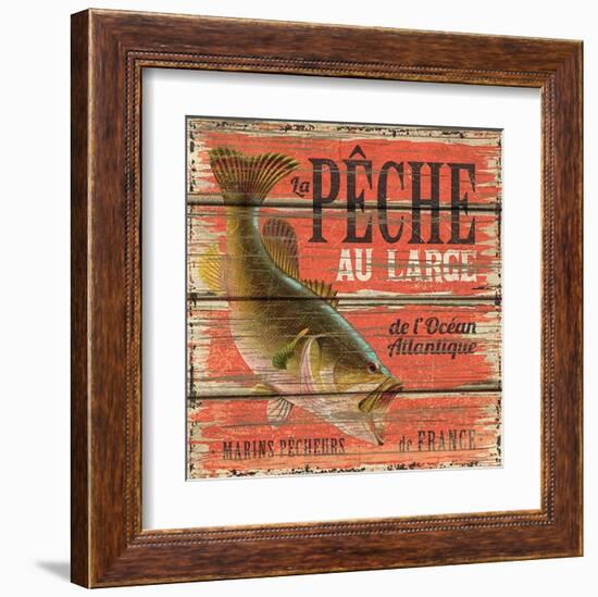 Pêche au large-Bruno Pozzo-Framed Art Print