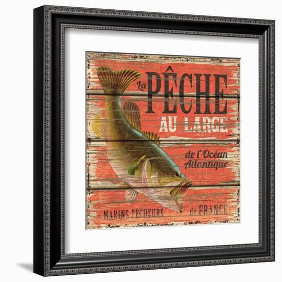 Pêche au large-Bruno Pozzo-Framed Art Print