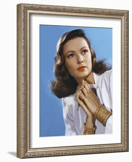 Peche Mortel LEAVE HER TO HEAVEN by John Stahl with Gene Tierney, 1945 (photo)-null-Framed Photo