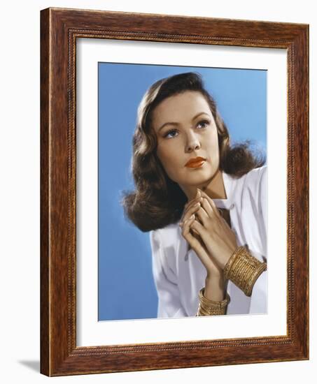 Peche Mortel LEAVE HER TO HEAVEN by John Stahl with Gene Tierney, 1945 (photo)-null-Framed Photo