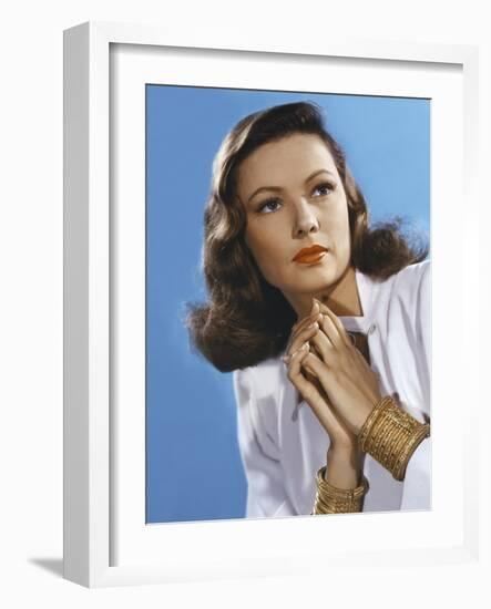 Peche Mortel LEAVE HER TO HEAVEN by John Stahl with Gene Tierney, 1945 (photo)-null-Framed Photo