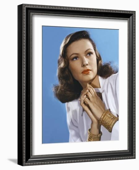 Peche Mortel LEAVE HER TO HEAVEN by John Stahl with Gene Tierney, 1945 (photo)-null-Framed Photo