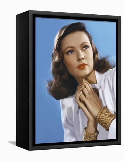 Peche Mortel LEAVE HER TO HEAVEN by John Stahl with Gene Tierney, 1945 (photo)-null-Framed Stretched Canvas