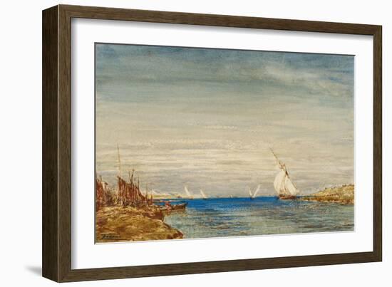 Pêcheurs-Félix Ziem-Framed Giclee Print