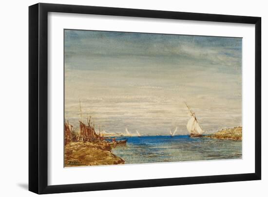 Pêcheurs-Félix Ziem-Framed Giclee Print