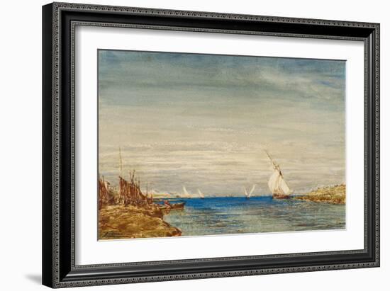 Pêcheurs-Félix Ziem-Framed Giclee Print