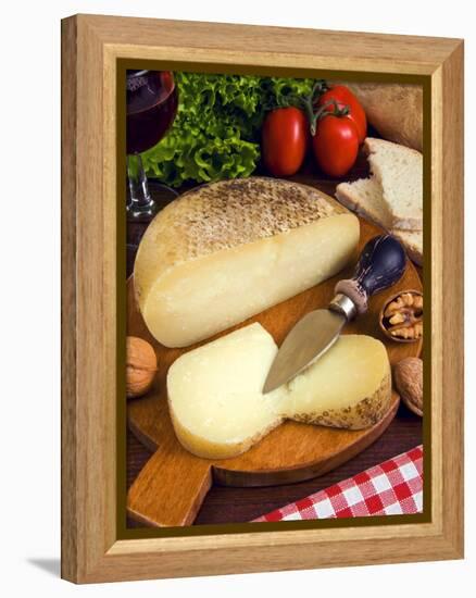 Pecorino, a Sheep Cheese, Italy, Europe-null-Framed Premier Image Canvas