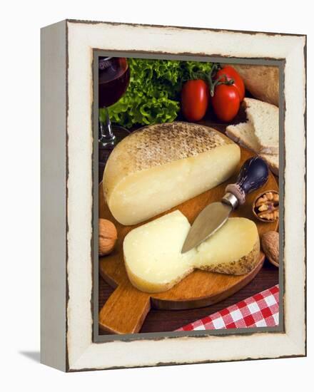 Pecorino, a Sheep Cheese, Italy, Europe-null-Framed Premier Image Canvas