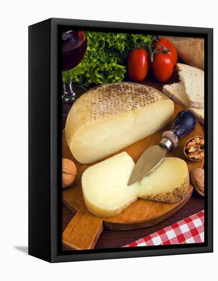 Pecorino, a Sheep Cheese, Italy, Europe-null-Framed Premier Image Canvas