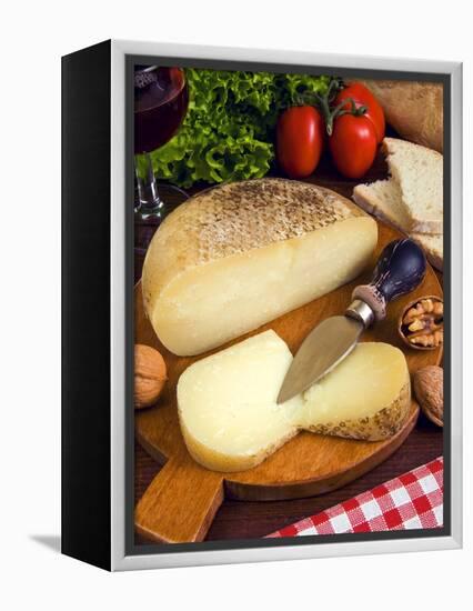 Pecorino, a Sheep Cheese, Italy, Europe-null-Framed Premier Image Canvas