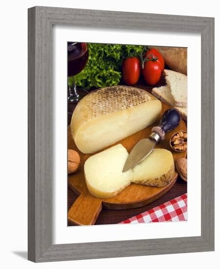 Pecorino, a Sheep Cheese, Italy, Europe-null-Framed Photographic Print