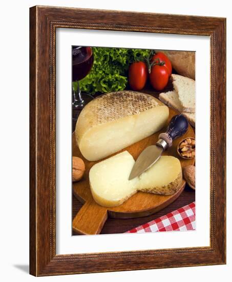 Pecorino, a Sheep Cheese, Italy, Europe-null-Framed Photographic Print