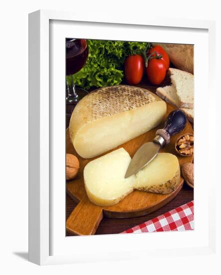 Pecorino, a Sheep Cheese, Italy, Europe-null-Framed Photographic Print