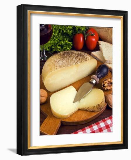 Pecorino, a Sheep Cheese, Italy, Europe-null-Framed Photographic Print