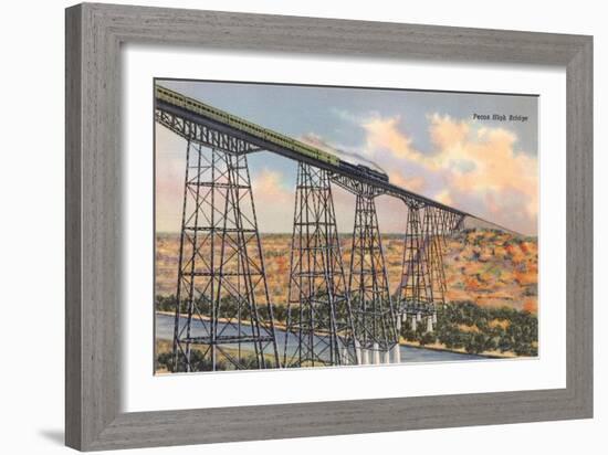 Pecos High Bridge-null-Framed Art Print