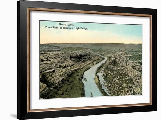 Pecos River from High Bridge-null-Framed Art Print