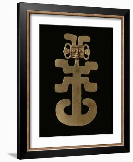 Pectoral en forme d'homme-jaguar stylisé-null-Framed Giclee Print