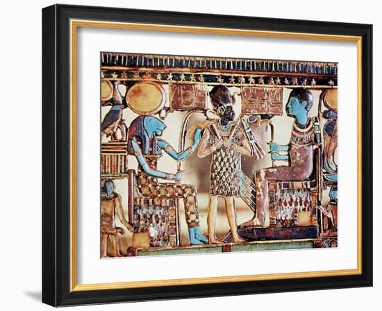 Pectoral Jewel from the Tomb of Tutankhamun, Ancient Egyptian, C1325 Bc-null-Framed Photographic Print