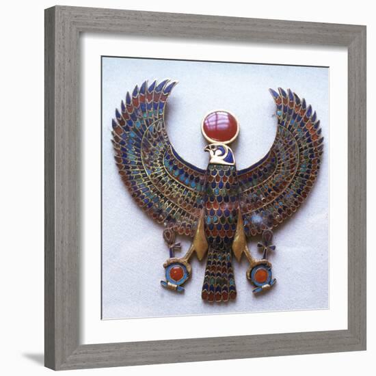 Pectoral Jewel from the Treasure of Tutankhamun, Ancient Egyptian, C1325 Bc-null-Framed Photographic Print